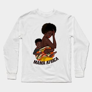 Mom and son. Mama Africa, Best mom ever, Mom of the year, Mother's day gift idea. Long Sleeve T-Shirt